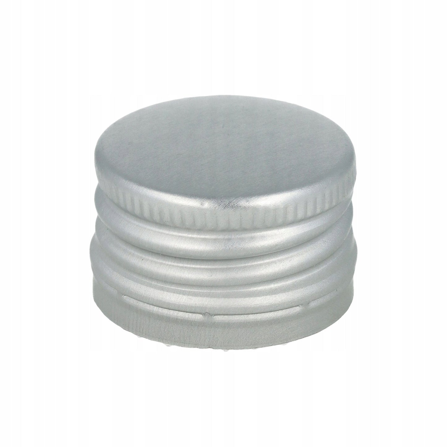 Nakrętka aluminiowa do butelki 28 mm 28/18 mm srebrna zakrętka metalowa