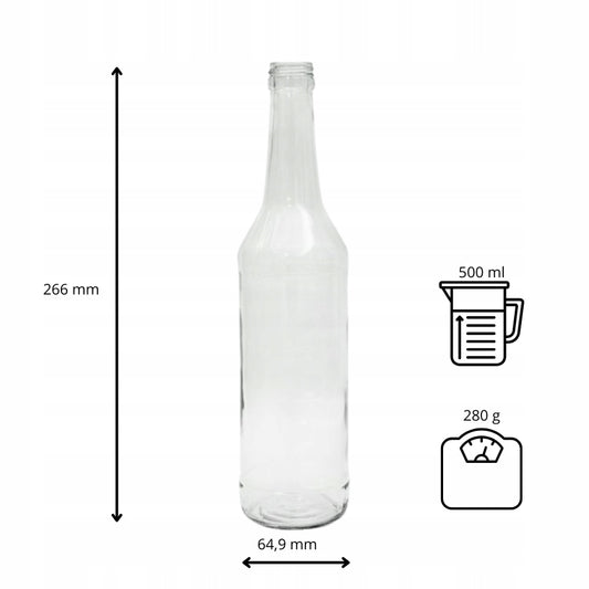Butelka Olivia flint 500 ml oliwa sok wódka bimber nalewki do alkoholi