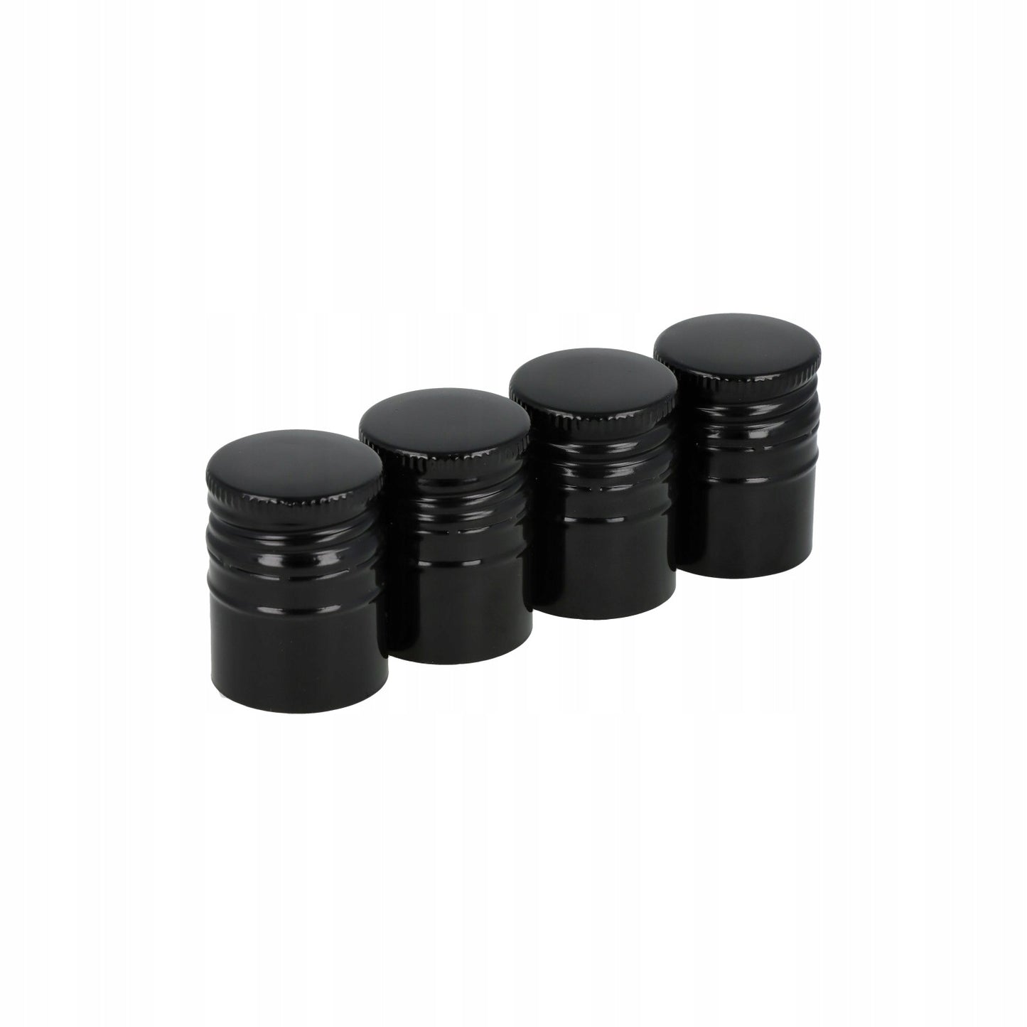 Nakrętka aluminiowa do butelki 28 mm 28/38 mm czarna zakrętka metalowa