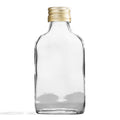 50x Butelka piersiówka 100ml szklana do alkoholi wódki + złota zakrętka