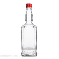 50x Butelka na whisky bourbon szklana DANIELS 500 ml + czerwona zakrętka
