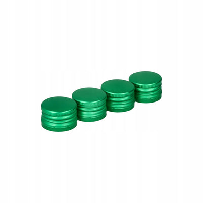 Nakrętka aluminiowa do butelki 28 mm 28/18 mm zielona zakrętka metalowa