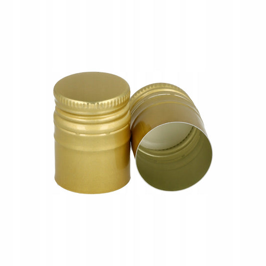 Nakrętka aluminiowa do butelki 28 mm 28/38 mm złota zakrętka metalowa
