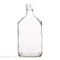 50x Butelka 350ml piersiówka szklana do alkoholi nalewek + biała zakrętka