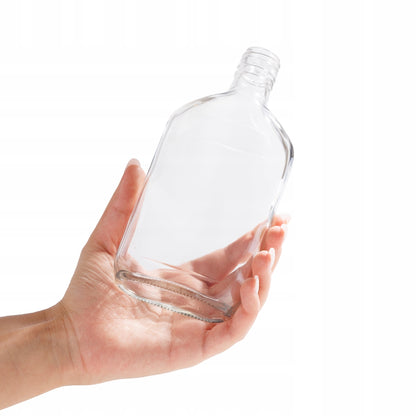 Butelka 350ml piersiówka szklana do nalewek i alkoholi wódka bimber nalewki