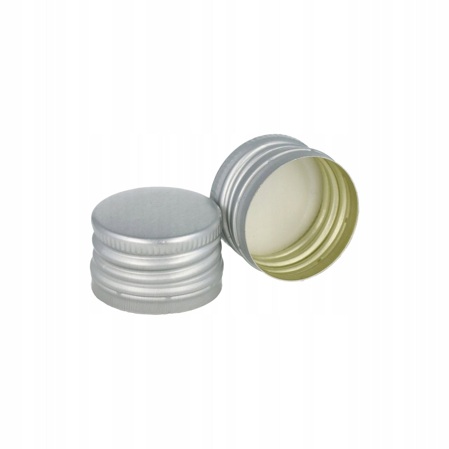 Nakrętka aluminiowa do butelki 28 mm 28/18 mm srebrna zakrętka metalowa
