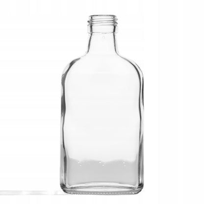 Butelka piersiówka 200ml szklana do alkoholi, wódka bimber sok nalewki