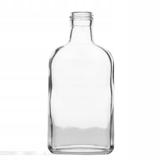 Butelka piersiówka 200ml szklana do alkoholi, wódka bimber sok nalewki