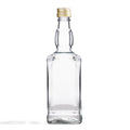 50x Butelka na whisky bourbon szklana DANIELS 0,5 L 500 ml + złota zakrętka