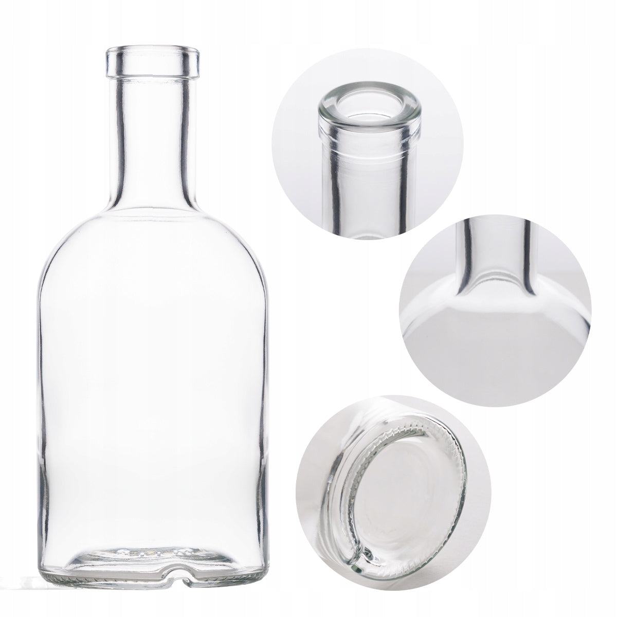 Butelka BOSS korek 700 ml na whisky koniak rum nalewki soki bimber alkohol