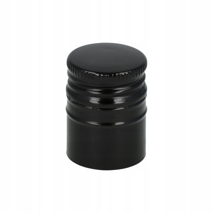 Nakrętka aluminiowa do butelki 28 mm 28/38 mm czarna zakrętka metalowa