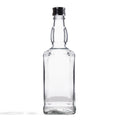 50x Butelka na whisky bourbon szklana DANIELS 500 ml + czarna zakrętka