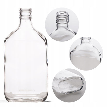 Butelka 350ml piersiówka szklana do nalewek i alkoholi wódka bimber nalewki