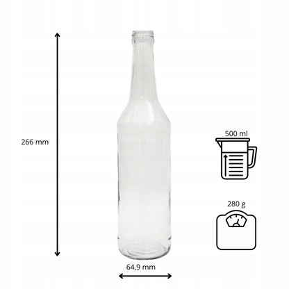 Butelka Olivia flint 500 ml oliwa sok wódka bimber nalewki do alkoholi