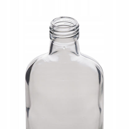 Butelka piersiówka 200ml szklana do alkoholi, wódka bimber sok nalewki