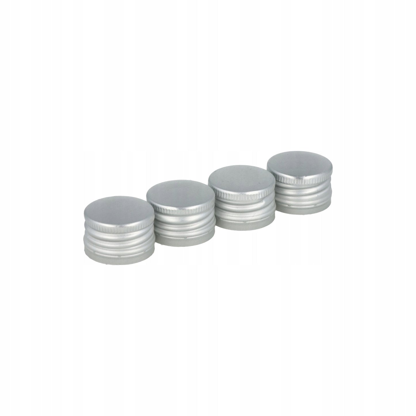 Nakrętka aluminiowa do butelki 28 mm 28/18 mm srebrna zakrętka metalowa