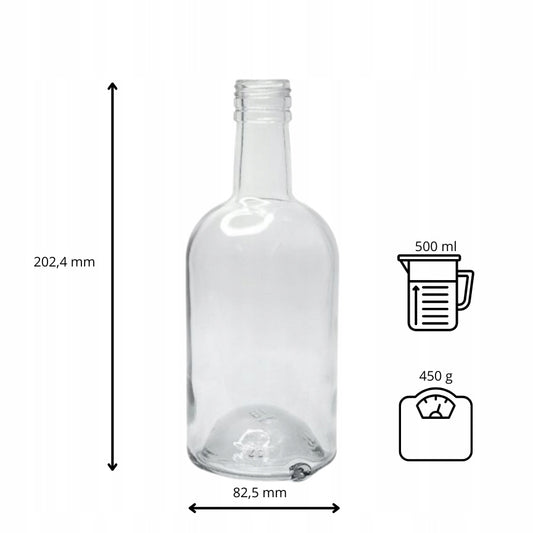 Butelka Blanka 500 ml na nalewki soki bimber alkohol cydr syropy likier