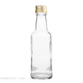 50x Butelka monopolowa 200 ml na soki nalewki oliwę olej + złota zakrętka