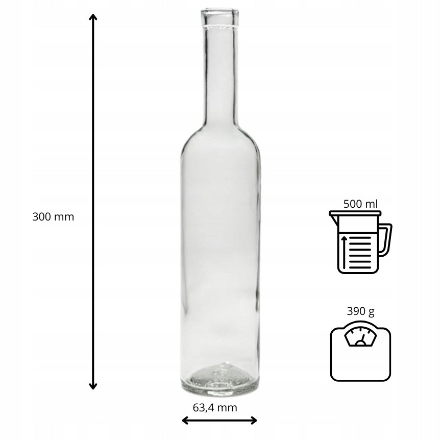 Butelka Futura 500 ml na wino nalewki soki bimber alkohol cydr oliwę syrop