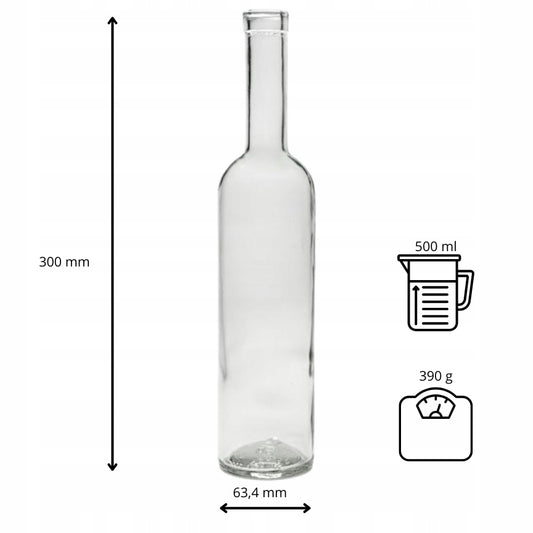 Butelka Futura 500 ml na wino nalewki soki bimber alkohol cydr oliwę syrop