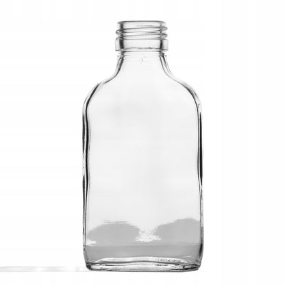 Butelka piersiówka 100ml szklana do alkoholi, wódka bimber sok nalewki