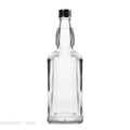 50x Butelka whisky bourbon brandy koniak szklana DANIELS 0,7L czarna zakrętka
