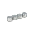 100x Nakrętka aluminiowa do butelki 28mm 28/18 mm srebrna